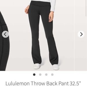 Lululemon Throwback Pant